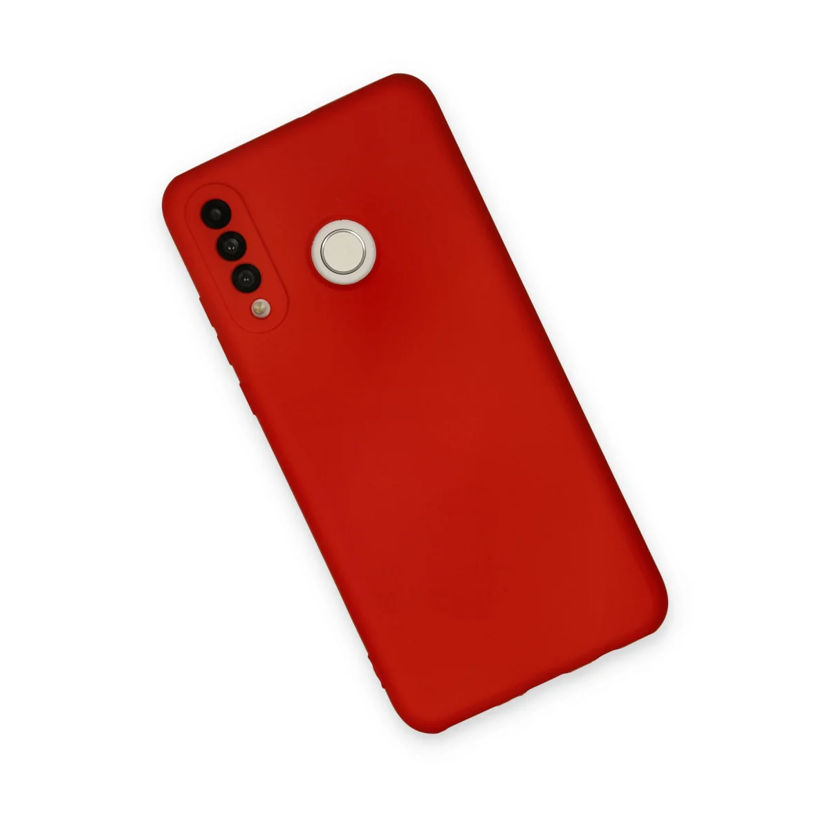 P30 Lite Nano İçi Kadife Silikon Kılıf - Kırmızı