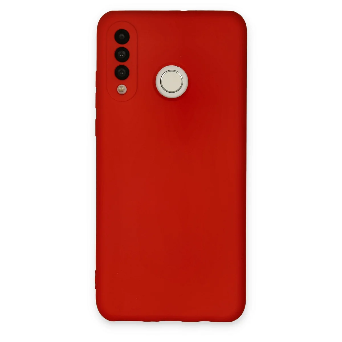 P30 Lite Nano İçi Kadife Silikon Kılıf - Kırmızı