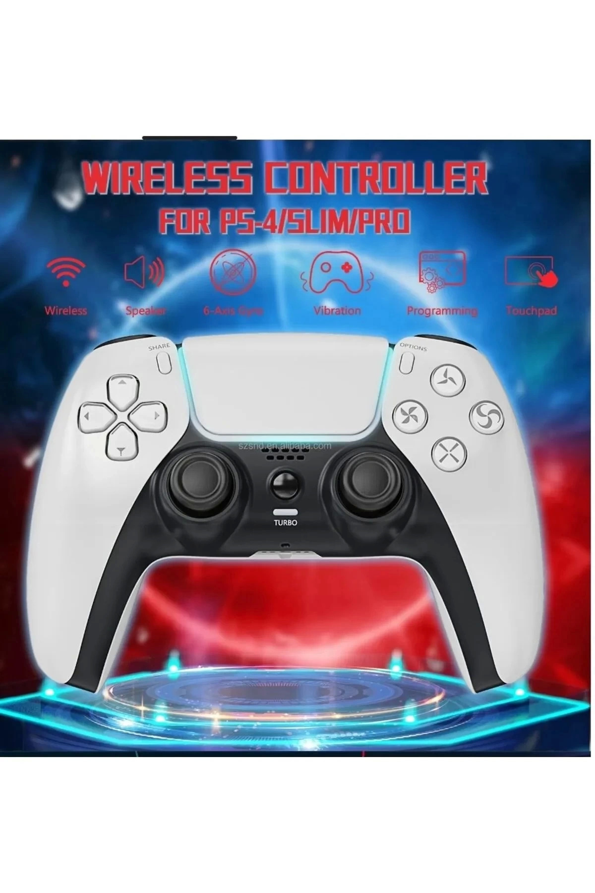 Butik P4 Plus Bluetooth Titreşimli Ps4/Ps5 Uyumlu Pc Telefon Joystick K Butik P4 Plus Bluetooth Titreşimli Ps4/Ps5 Uyumlu Pc Telefon Joystick K