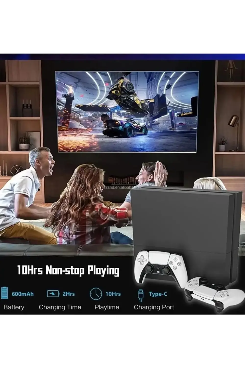 P4 Plus Bluetooth Titreşimli Ps4/ps5 Uyumlu Pc Telefon Joystick K