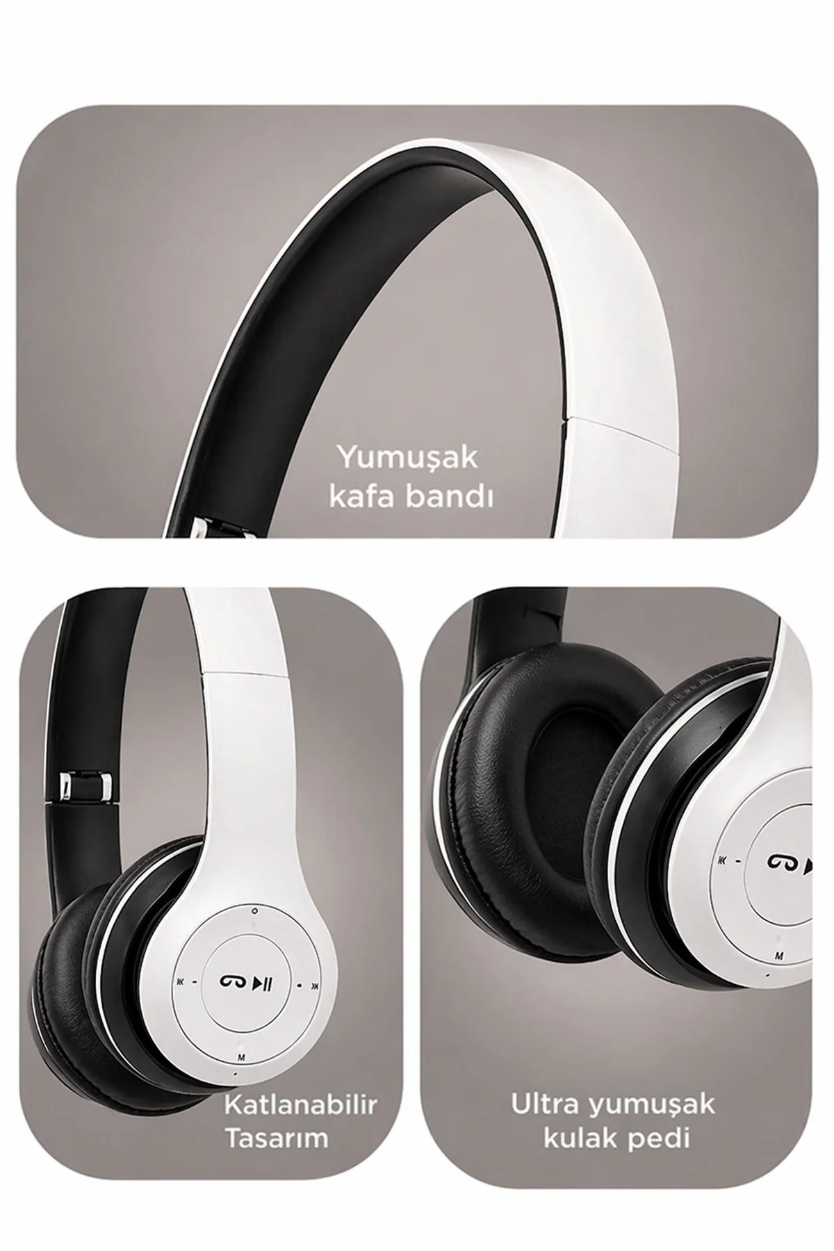 P47 FM'li Bluetooth Kulaklık – Kablosuz Müzik ve Radyo Deneyimi