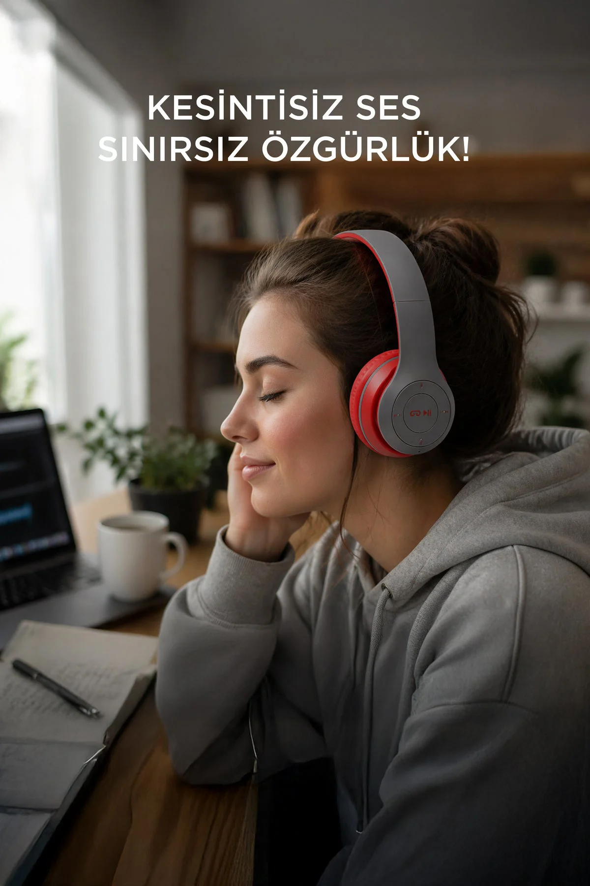 P47 FM'li Bluetooth Kulaklık – Kablosuz Müzik ve Radyo Deneyimi