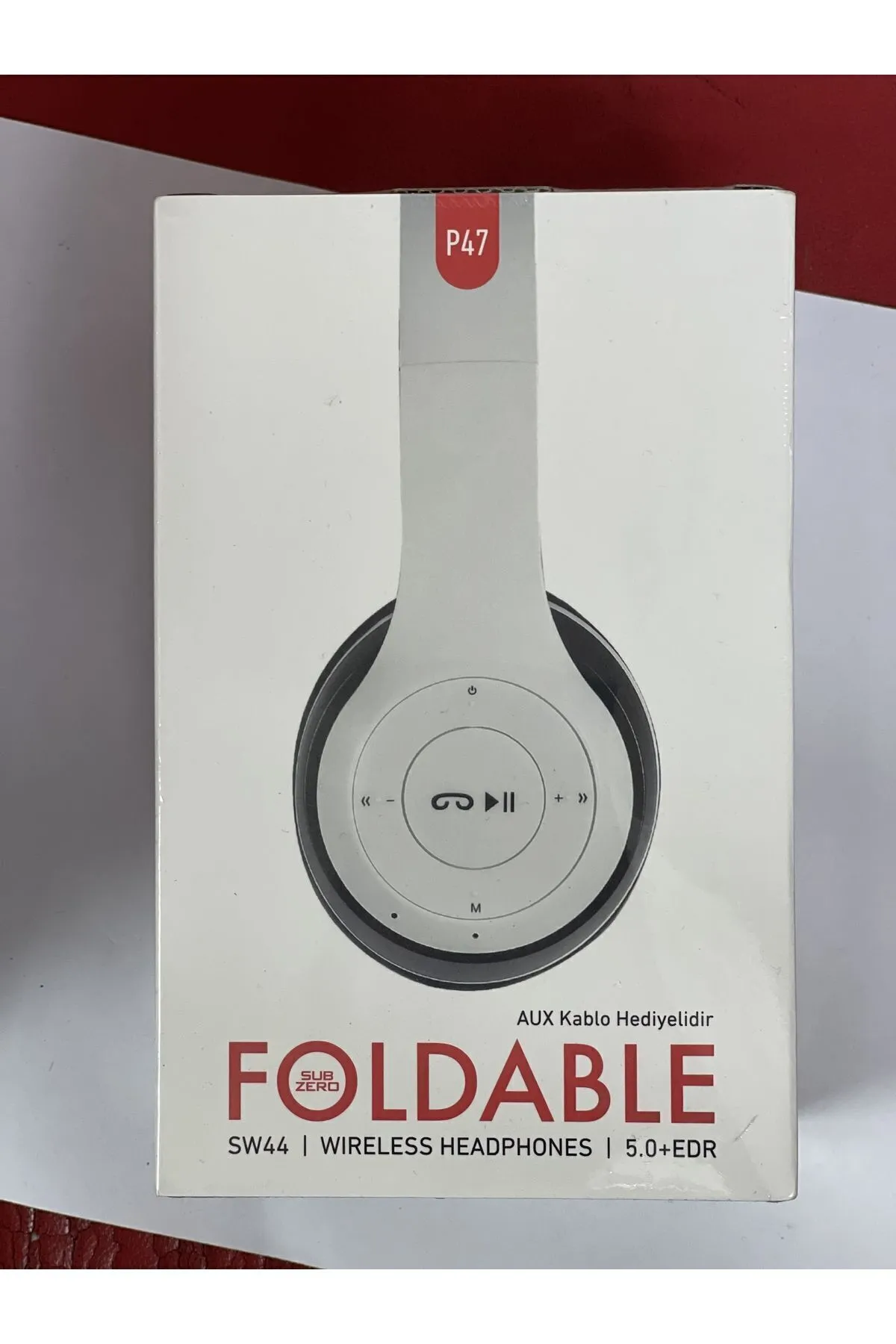 Foldable P47 Kulak Üstü Bluetooth Kulaklık Aux Kablo