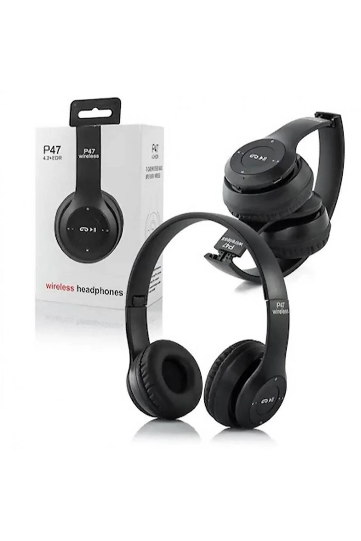 P47 Kulaküstü Bluetooth Kulaklık 5.0+EDR Siyah