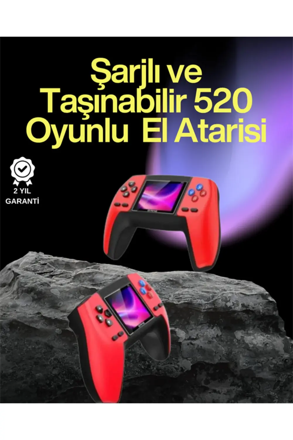 P5 Retro GamePad – 520 Klasik Oyunlu Tak-Çalıştır Mini Konsol