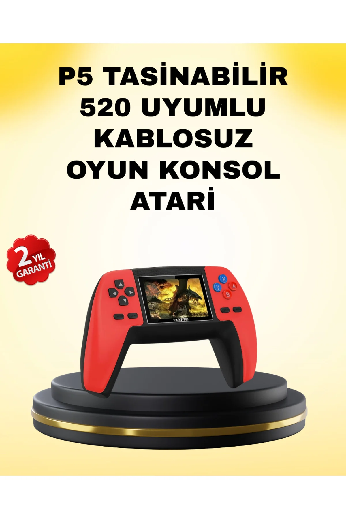 P5 Retro GamePad 520 Oyunlu TV ve Elde Oynanabilir Konsol