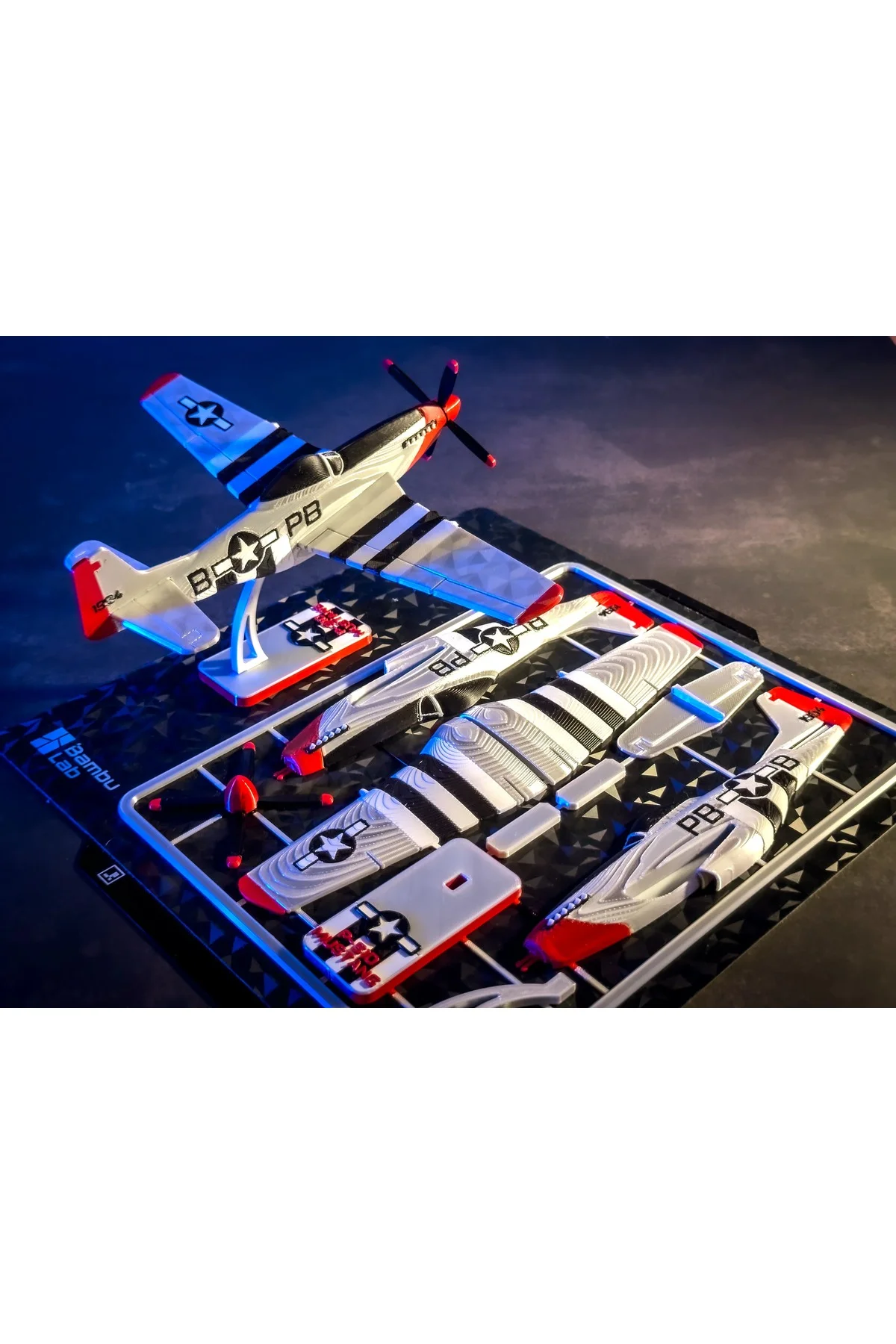 P51D Mustang kit kart P51D Mustang kit kart - Görsel 2