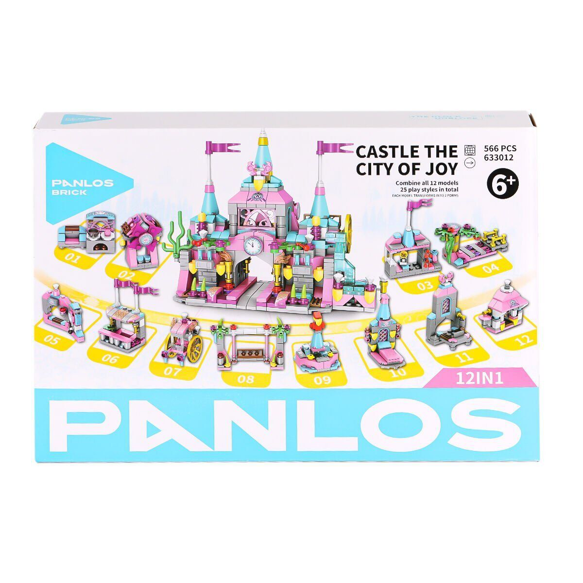 P633012 Panlos Tuğla Şehri 556 Parça Blok Seti -Vagon life