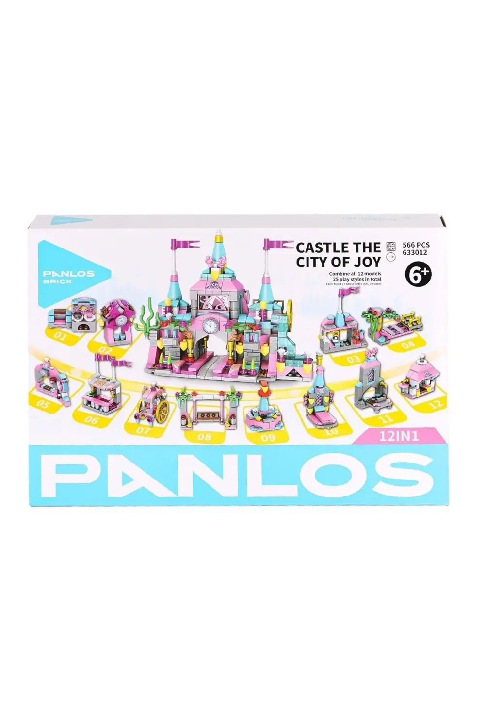 P633012 Panlos Tuğla Şehri 556 Parça Blok Seti -Vagon life