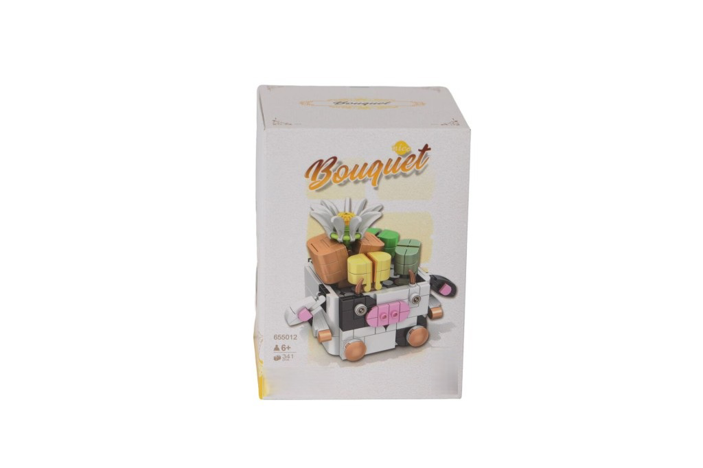 P655012 HAYVAN SAKSILARI BUKET SETLERİ İNEK 341 PARÇA BLOCK OYUNC