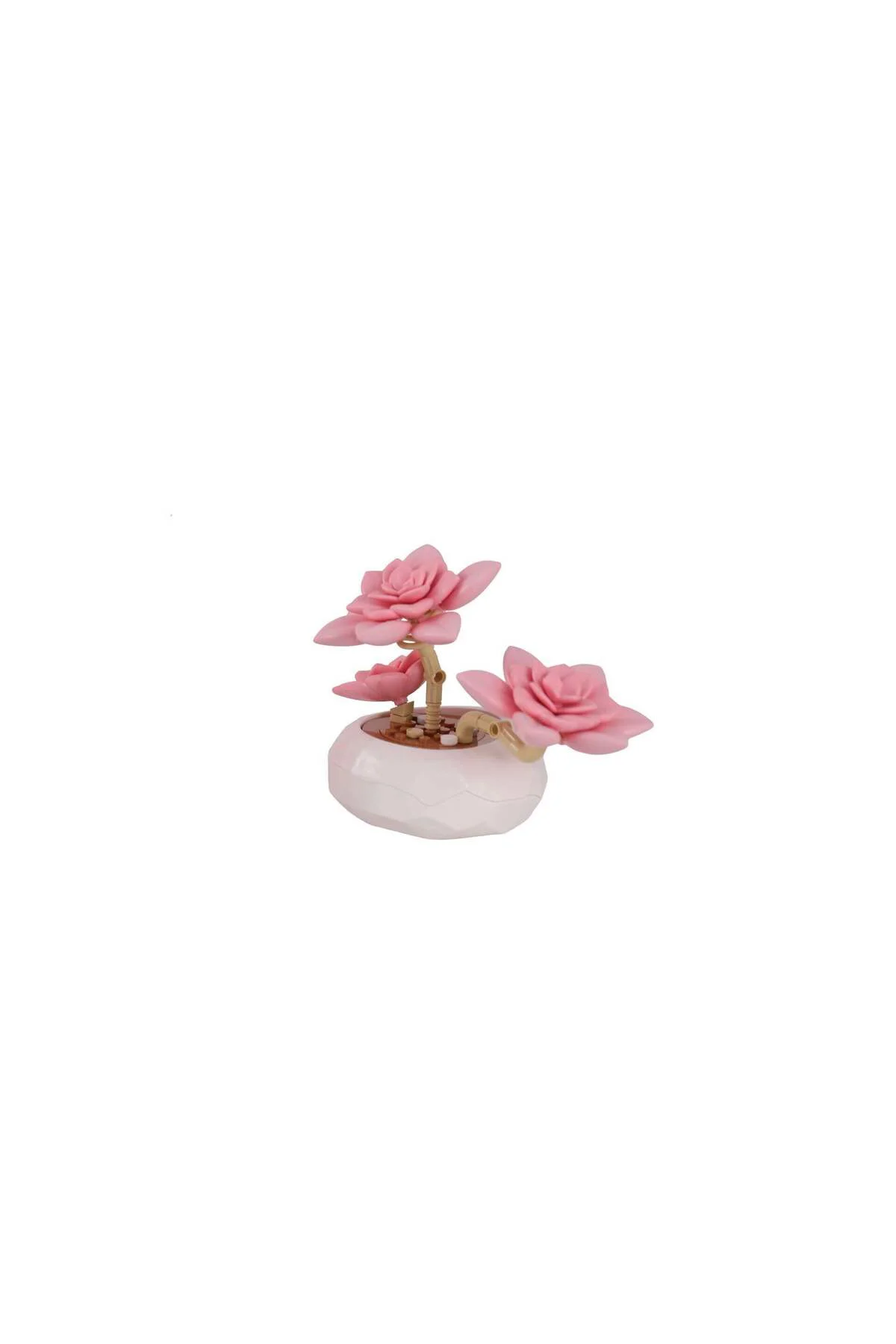 P655064 Panlos Pembe Nilüfer Sukulent Model 82 Parça Block Oyuncak