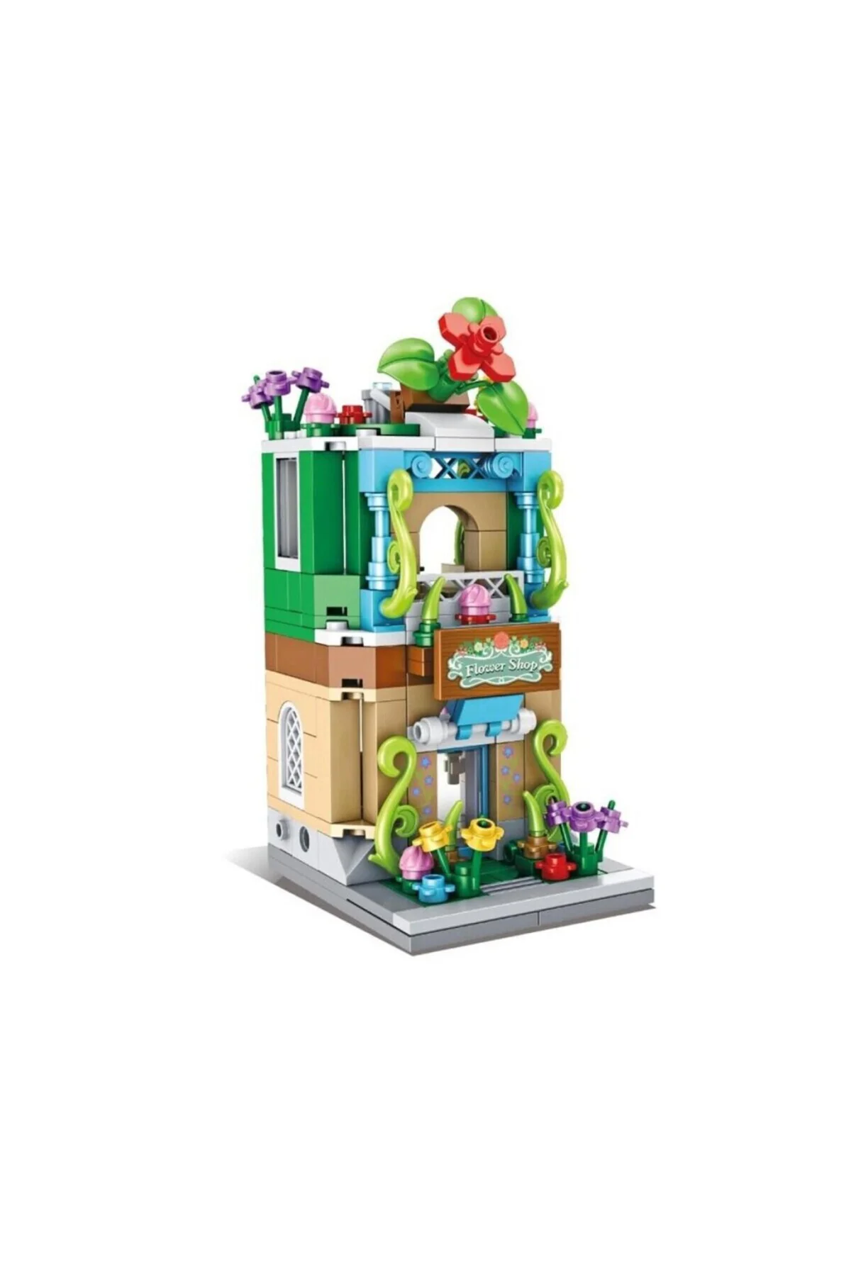 P657037 ÇİÇEK DÜKKANI 280 PARÇA BLOCK OYUNCAK