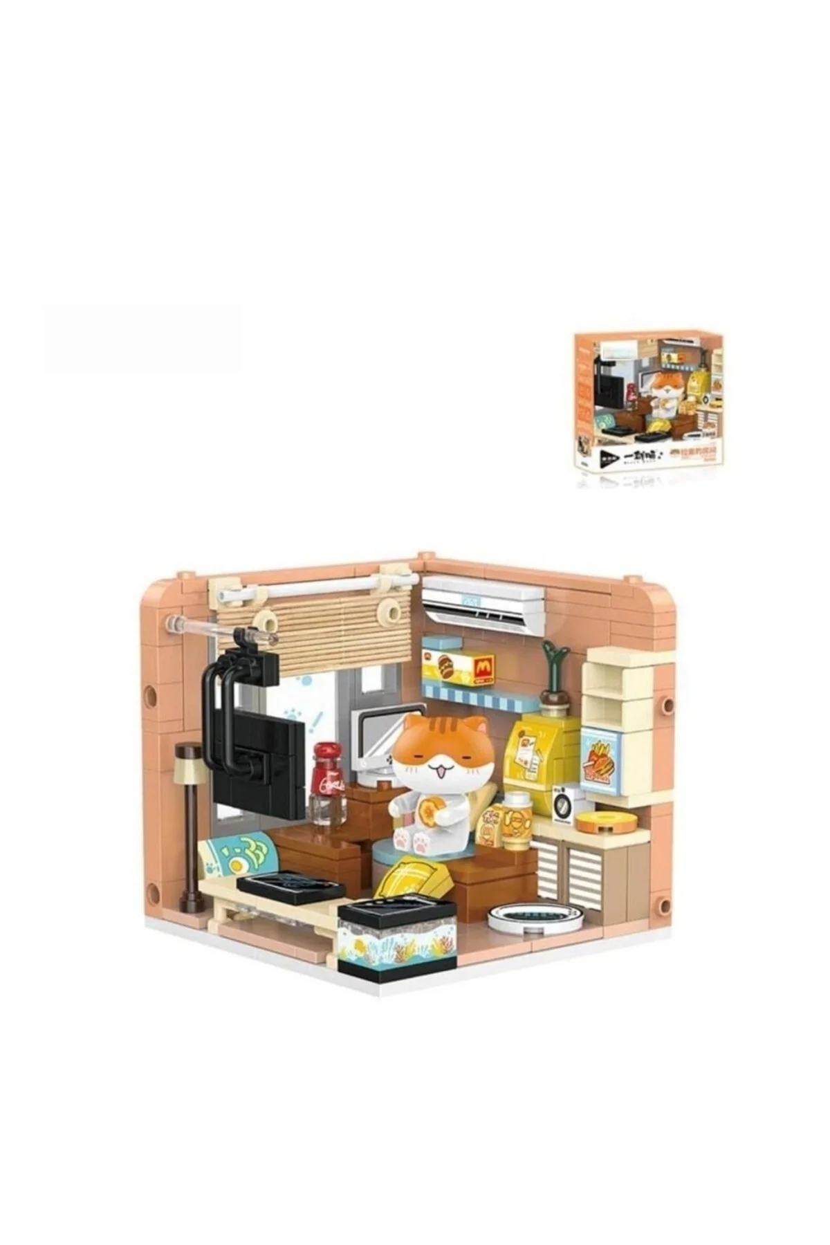 P885005 KEDİ EVİ 263 PARÇA BLOCK OYUNCAK