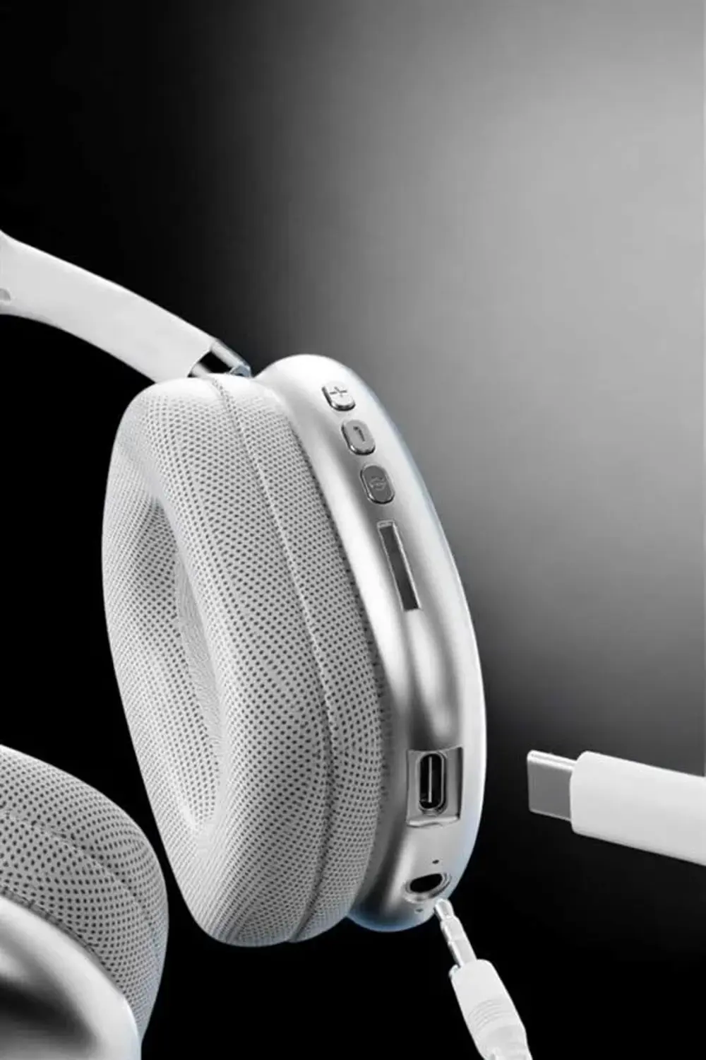 P9 Air Max Kablosuz 5.0 Mikrofonlu Bluetooth Kulaklık Beyaz Yükse