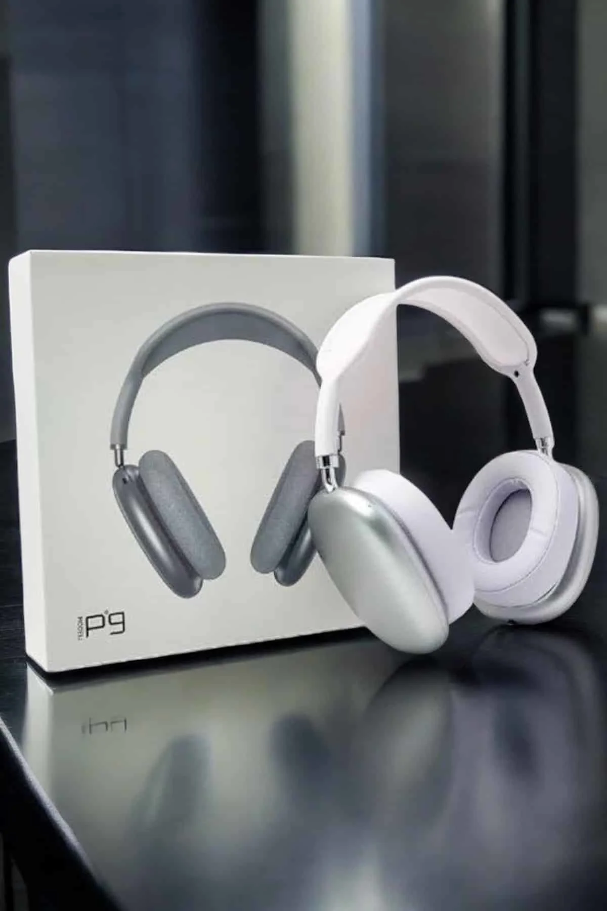 P9 Air Max Kablosuz 5.0 Mikrofonlu Bluetooth Kulaklık Beyaz Yükse