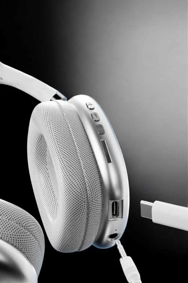 P9 Air Max Kablosuz 5.0 Mikrofonlu Bluetooth Kulaklık Beyaz Yüksek Ses Kaliteli - Lisinya