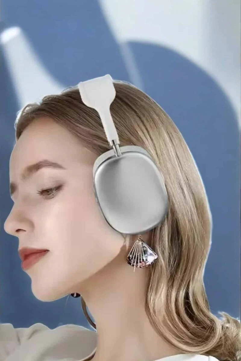 P9 Plus Kablosuz Kulak Üstü Bluetooth Kulaklık - Beyaz, Bluetooth v5.2, Gürültü Azaltma, Yüksek Ses Kalitesi