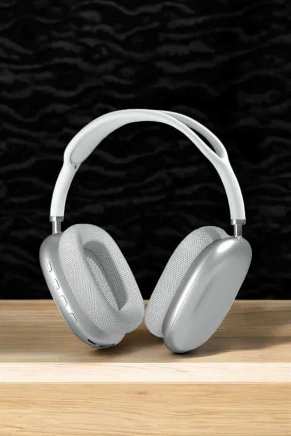 P9 Plus Kablosuz Kulak Üstü Bluetooth Kulaklık Beyaz Mikrofonlu K