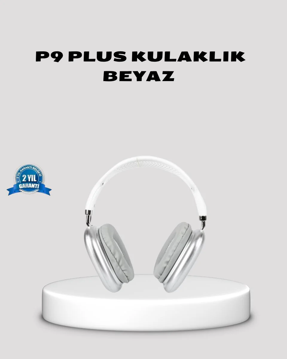 P9 Pro Plus Bluetooth 5.0 Kulak Üstü Kulaklık – Uzamsal Ses & Gürültü Engelleme