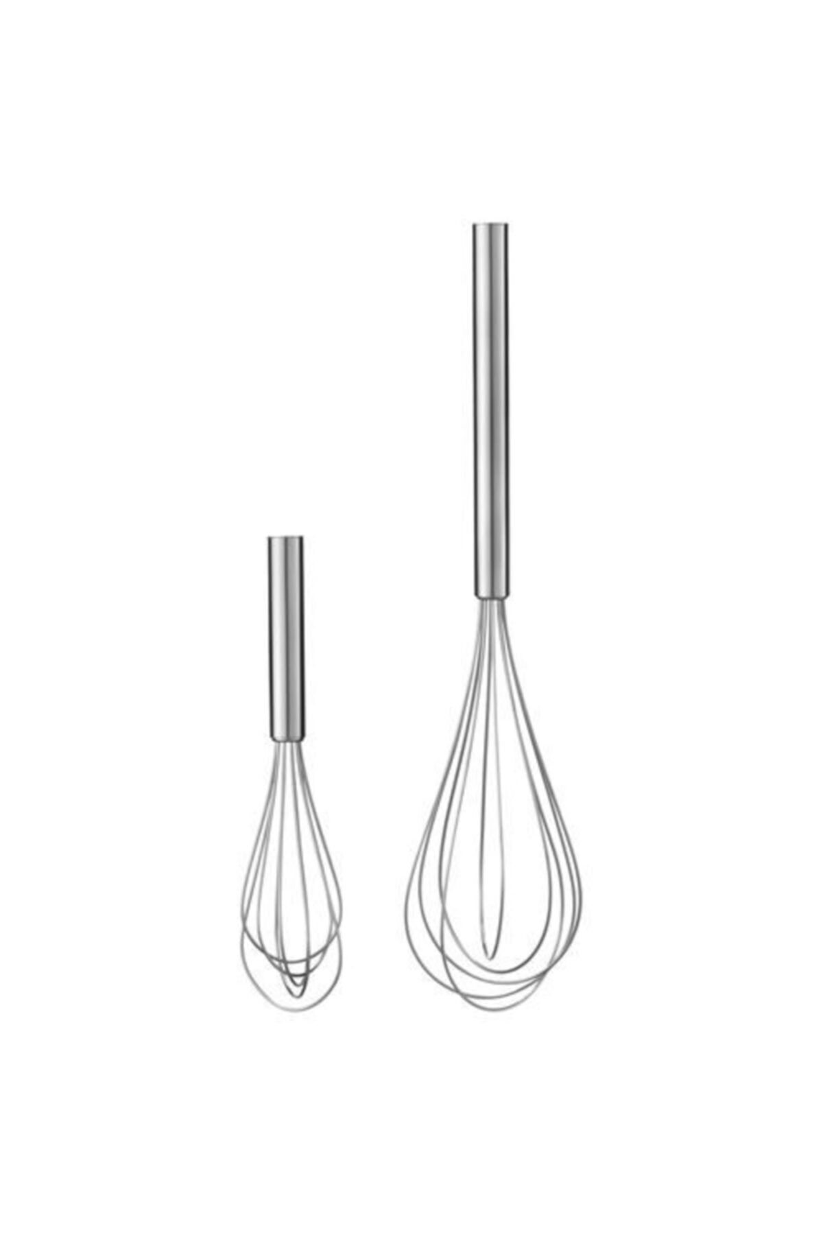 İkea Pabjuda Paslanmaz Çelik 2'Li Çırpıcı Set