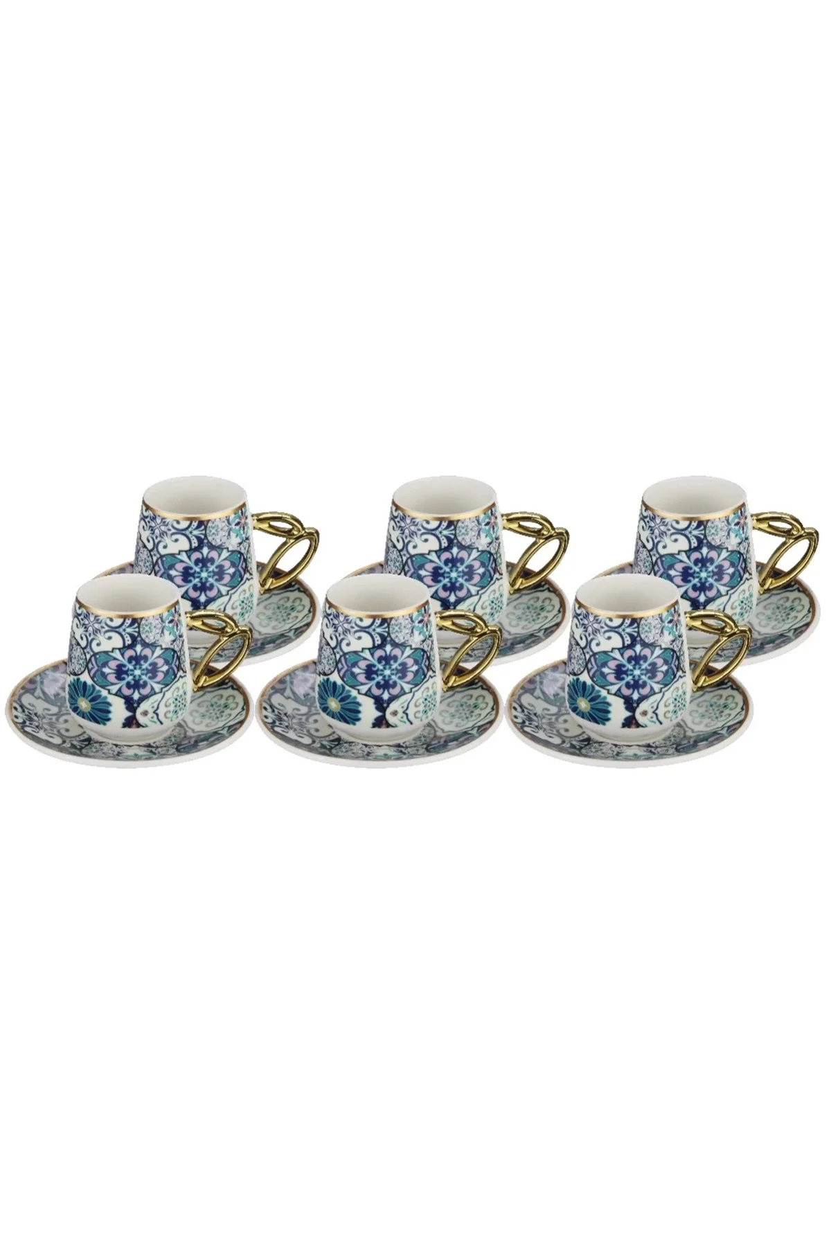 Paçi Etnik 6'lı Porselen Kahve Fincanı ROYALEKS-P-POR-101736