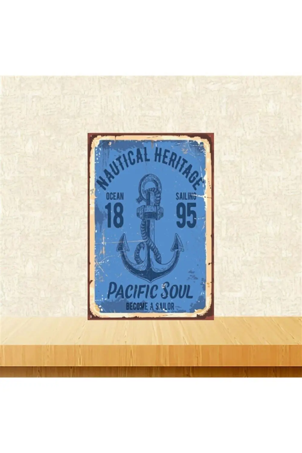 Pacific Soul 1895 20-30 Cm Retro Ahşap Tablo Tkfx5348