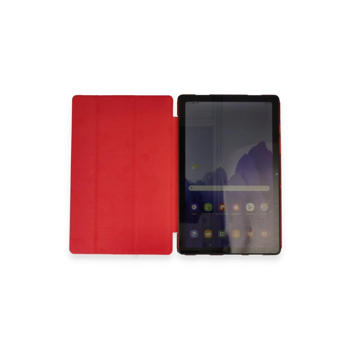 Pad 8 12 Kılıf Tablet Smart Kılıf - Kırmızı, Otomatik Uyanma ve Stand Özellikli Koruyucu