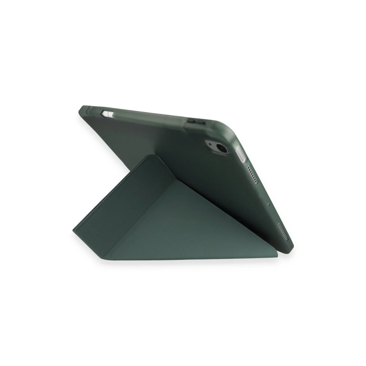 Pad 9 Mars Tablet Kılıfı Koyu Yeşil - Katlanabilir Stand ve Kalemlikli Akıllı Koruma