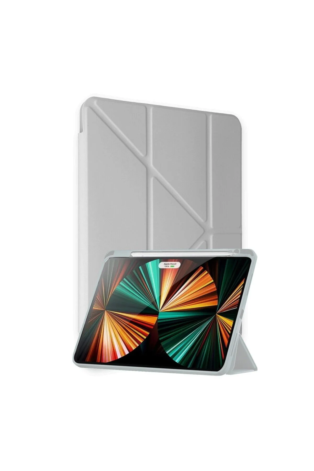 Pad Pro 12.1 Kılıf Kalemlikli Mars Tablet Kılıfı - Gri Pad Pro 12.1 Kılıf Kalemlikli Mars Tablet Kılıfı - Gri