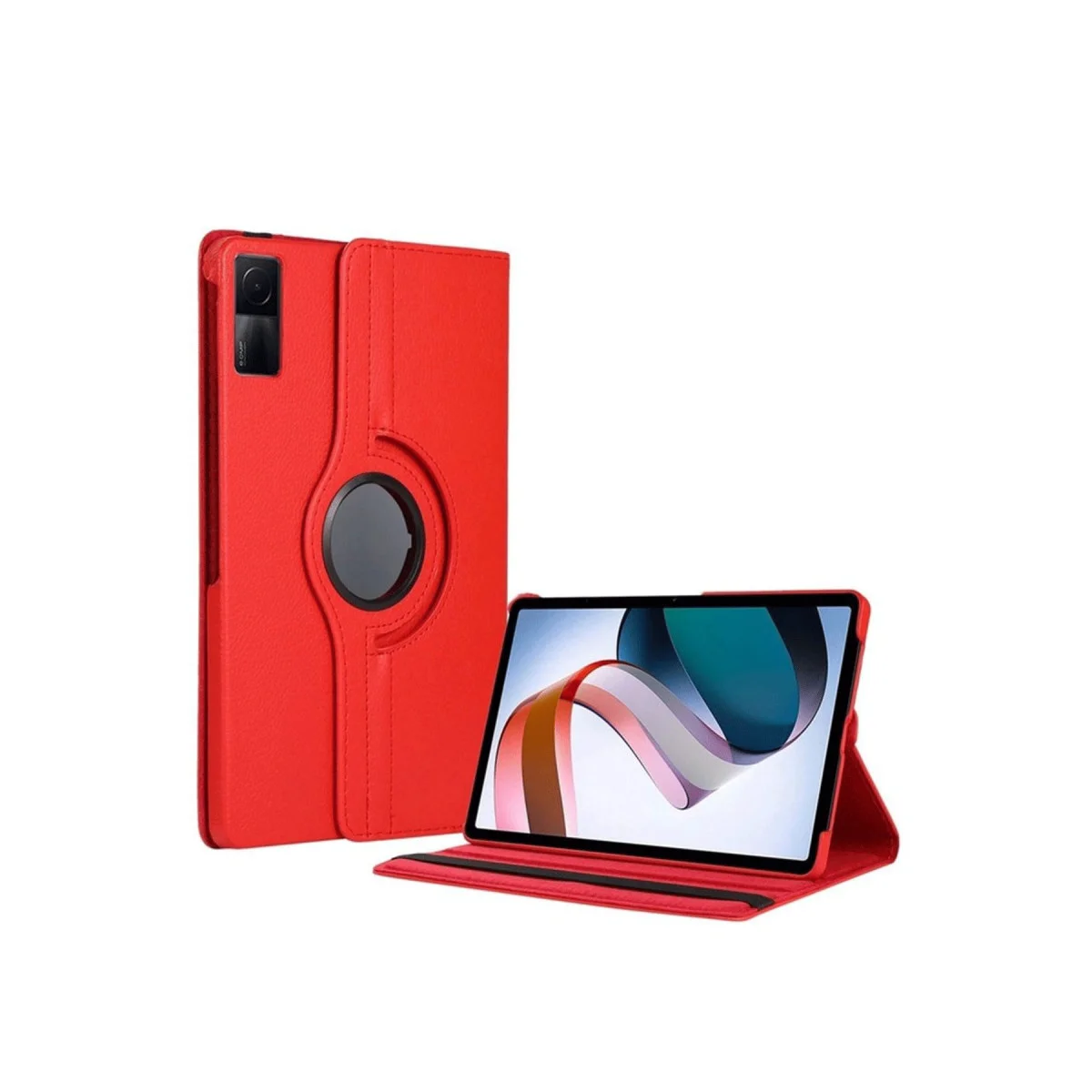 Pad SE 4G 360 Dönüşlü Tablet Deri Kılıf - Kırmızı