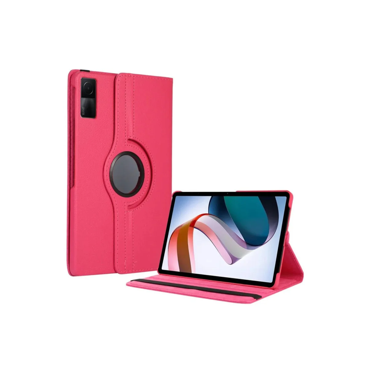 Pad SE 4G Kılıf 360 Döner Tablet Deri Kılıf - Pembe