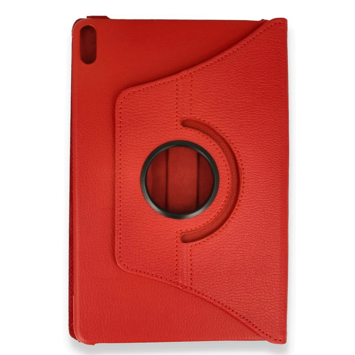 Pad X8A 360 Dönüşlü Tablet Deri Kılıf - Kırmızı, Çizilmeye Karşı Koruyucu ve Stand Modu