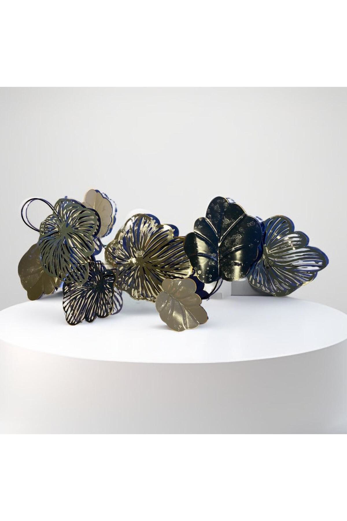 Elif Aksesuar Padova Metal Çiçek Tablo 137X62cm