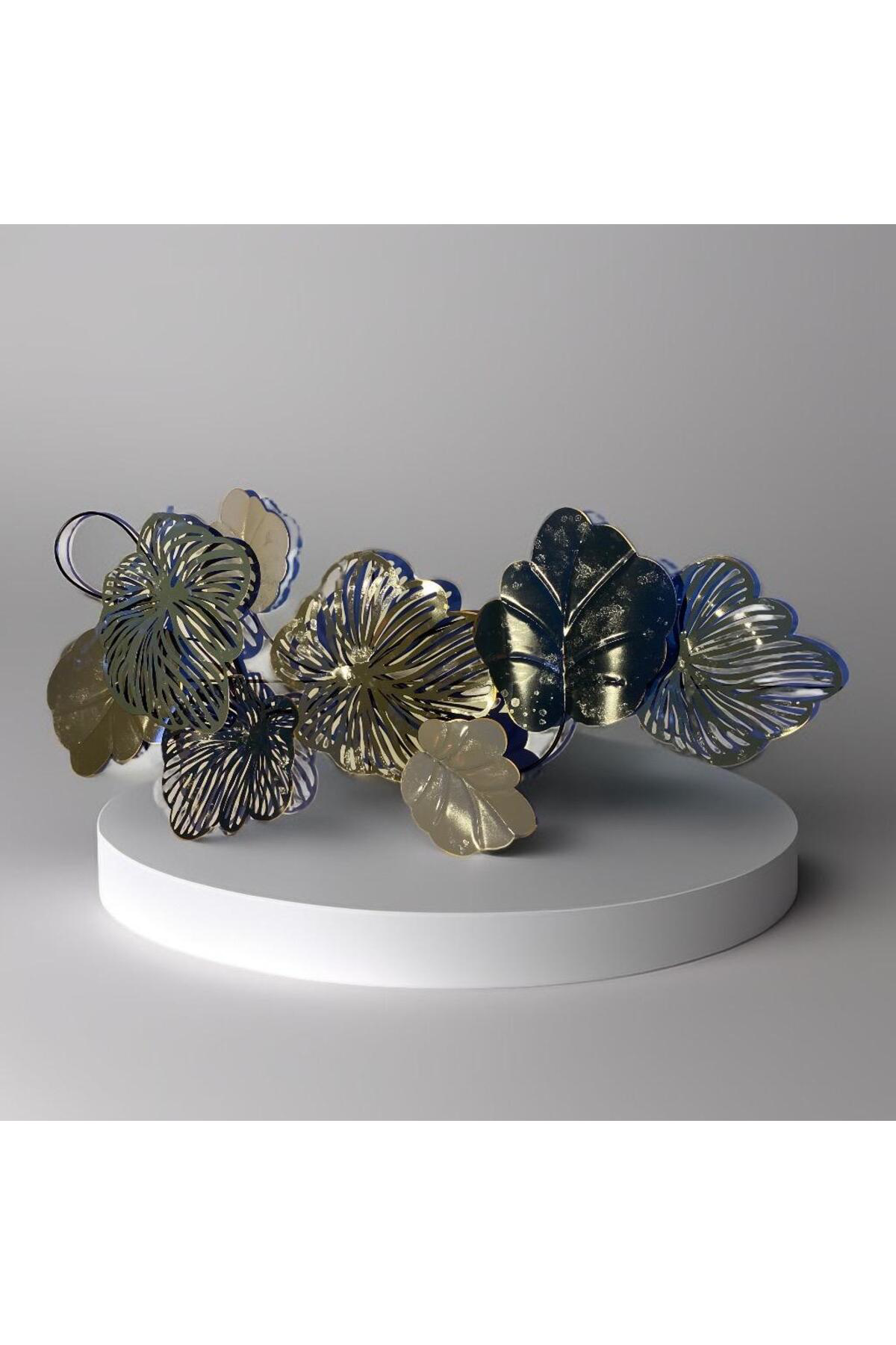Elif Aksesuar Padova Metal Çiçek Tablo 137X62cm