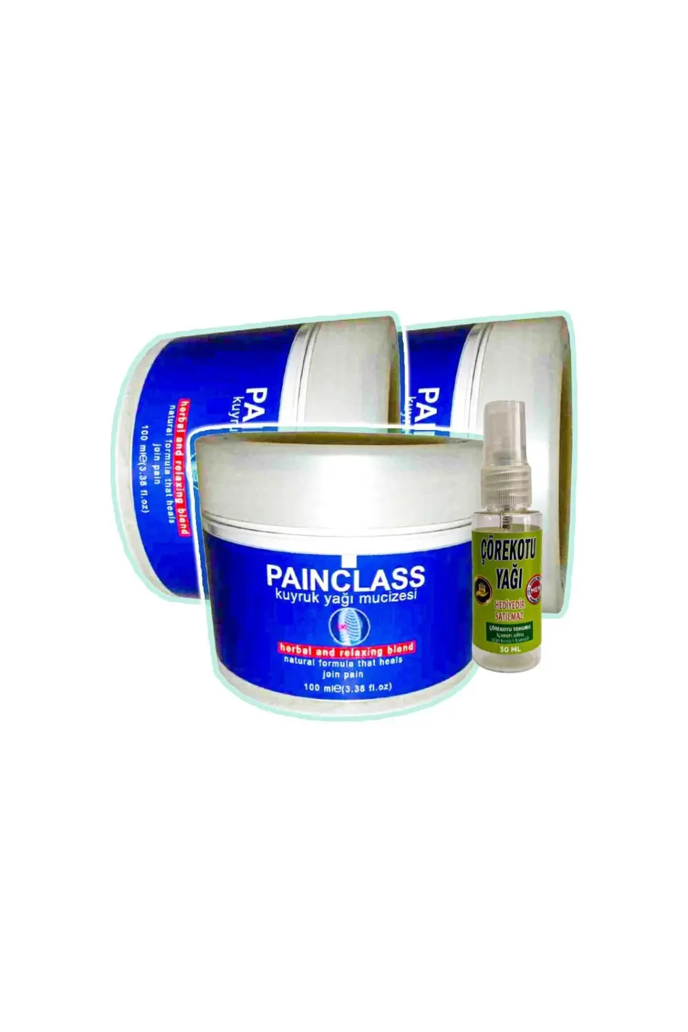 Painclass Rahatlatıcı Kuyruk Yağı Bakım Kremi 3x100 ml+30 ml Çöre