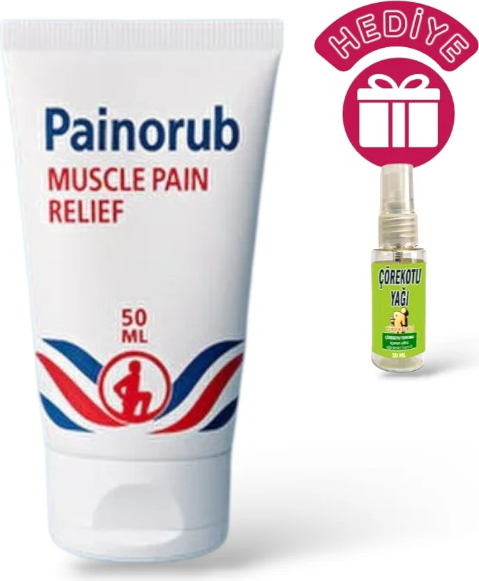 Painorub Vücut Ağrı Kremi 50ml + Çörek Otu Yağı 30ml Hediye - Etkili ve Hızlı Ağrı Kesici Bakım