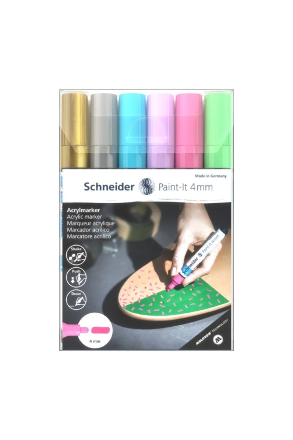 Paint-it 320 Akrilik Marker 4 Mm 6'lı Kalem Seti-2 (120296)