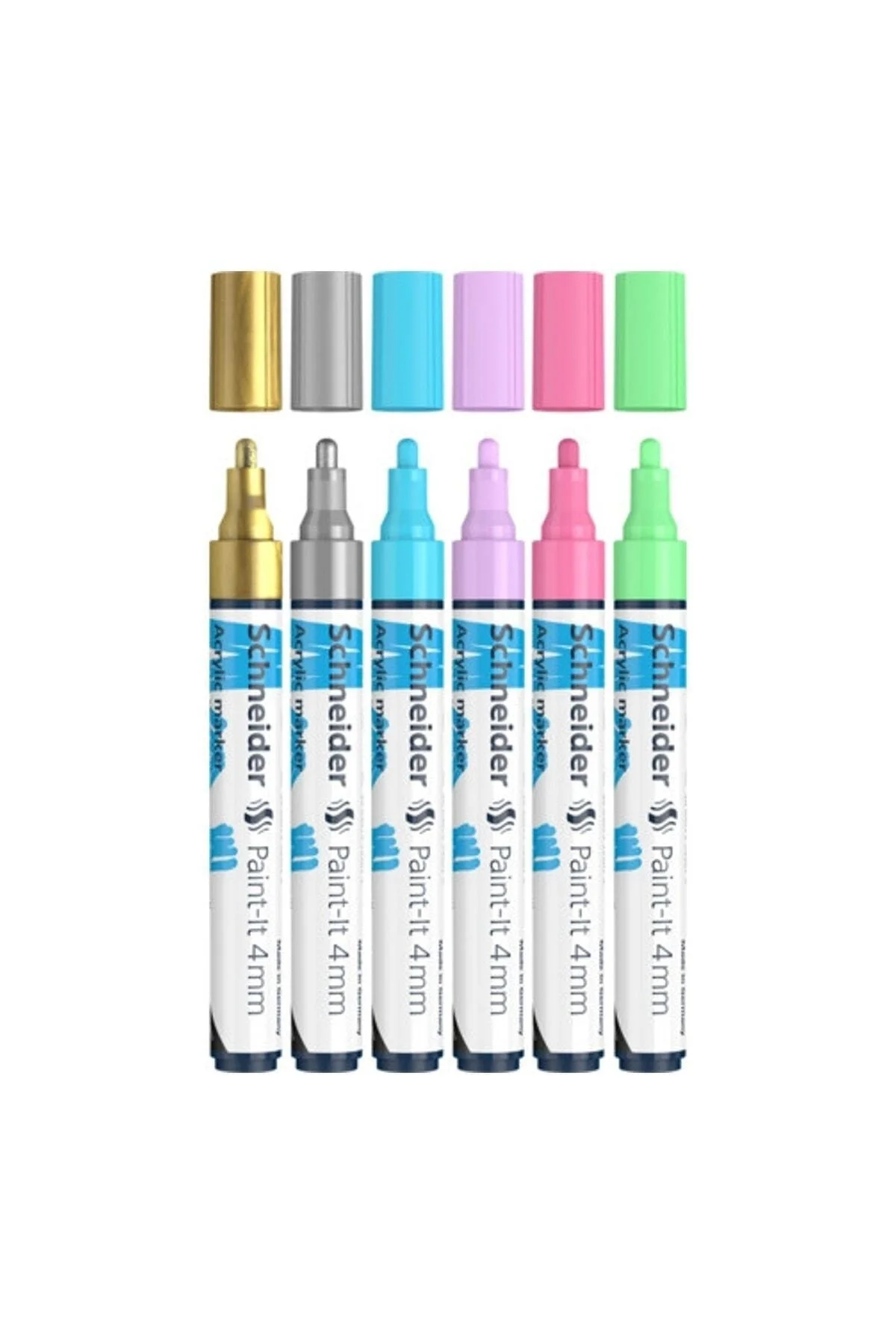 Paint-it 320 Akrilik Marker 4 Mm 6'lı Kalem Seti-2 (120296)