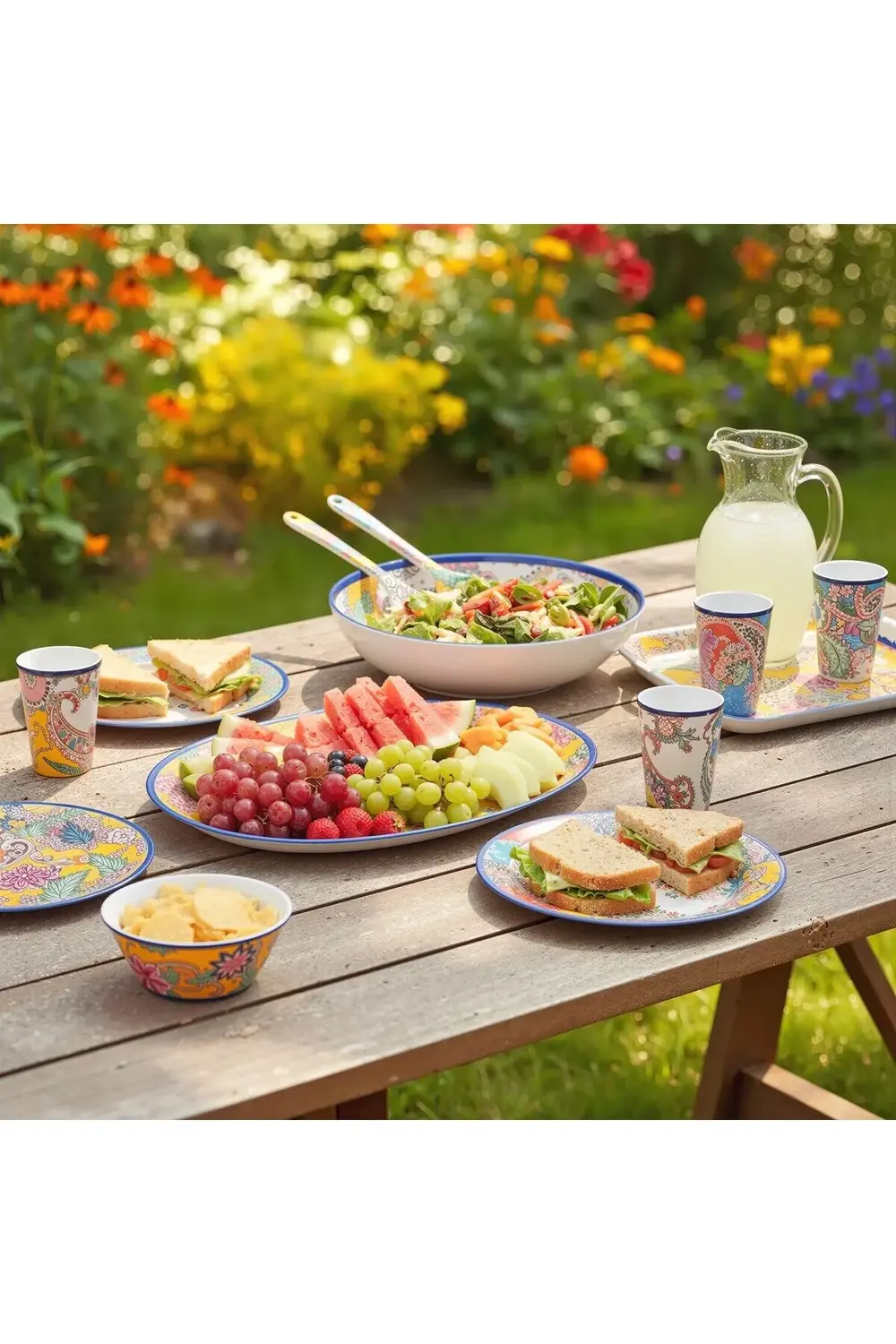 Paiselle Melamin 2Li Oval Sunum Tabaği 41 Cm