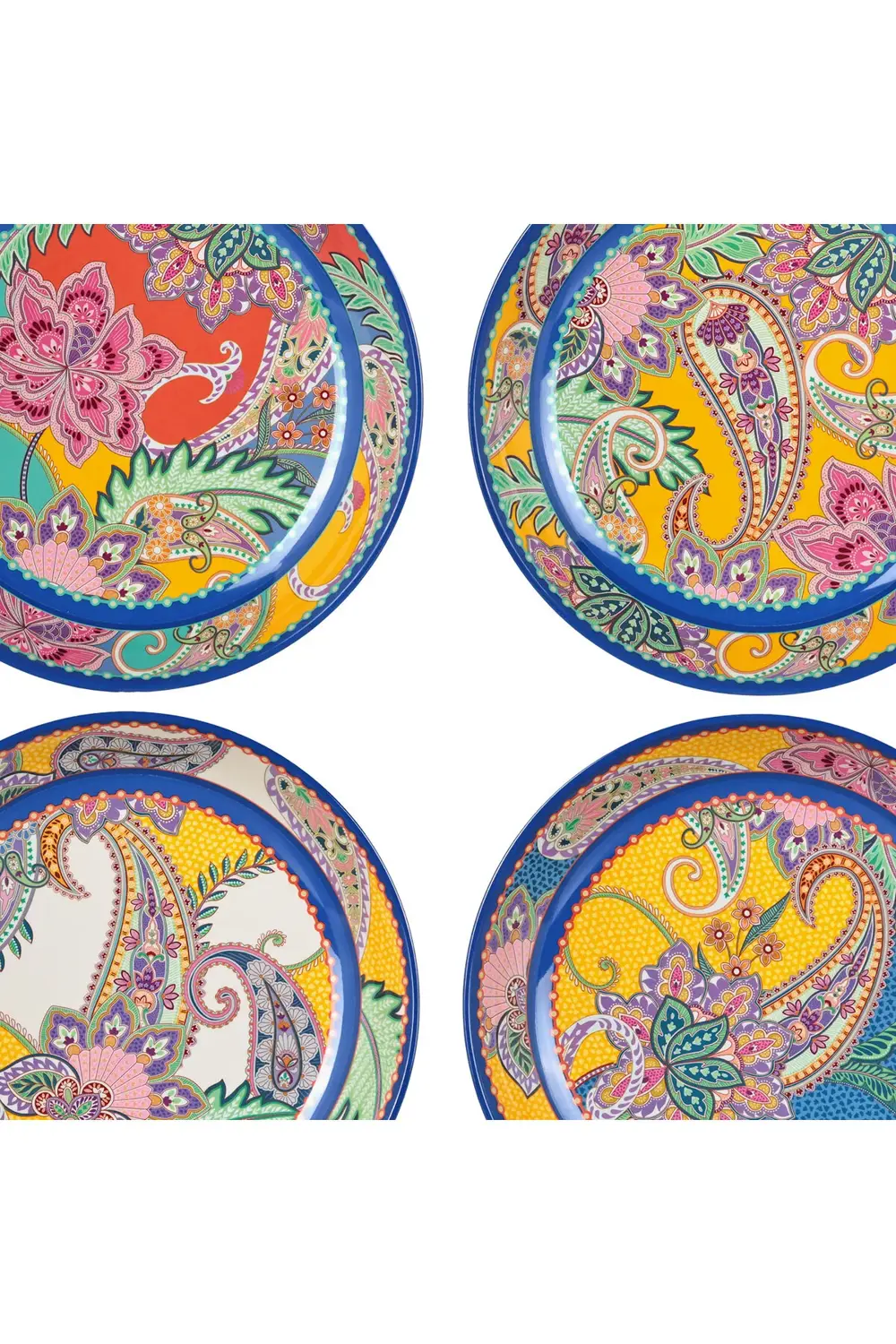 Paiselle Melamin 4Lu Yemek Tabak Seti 21Cm