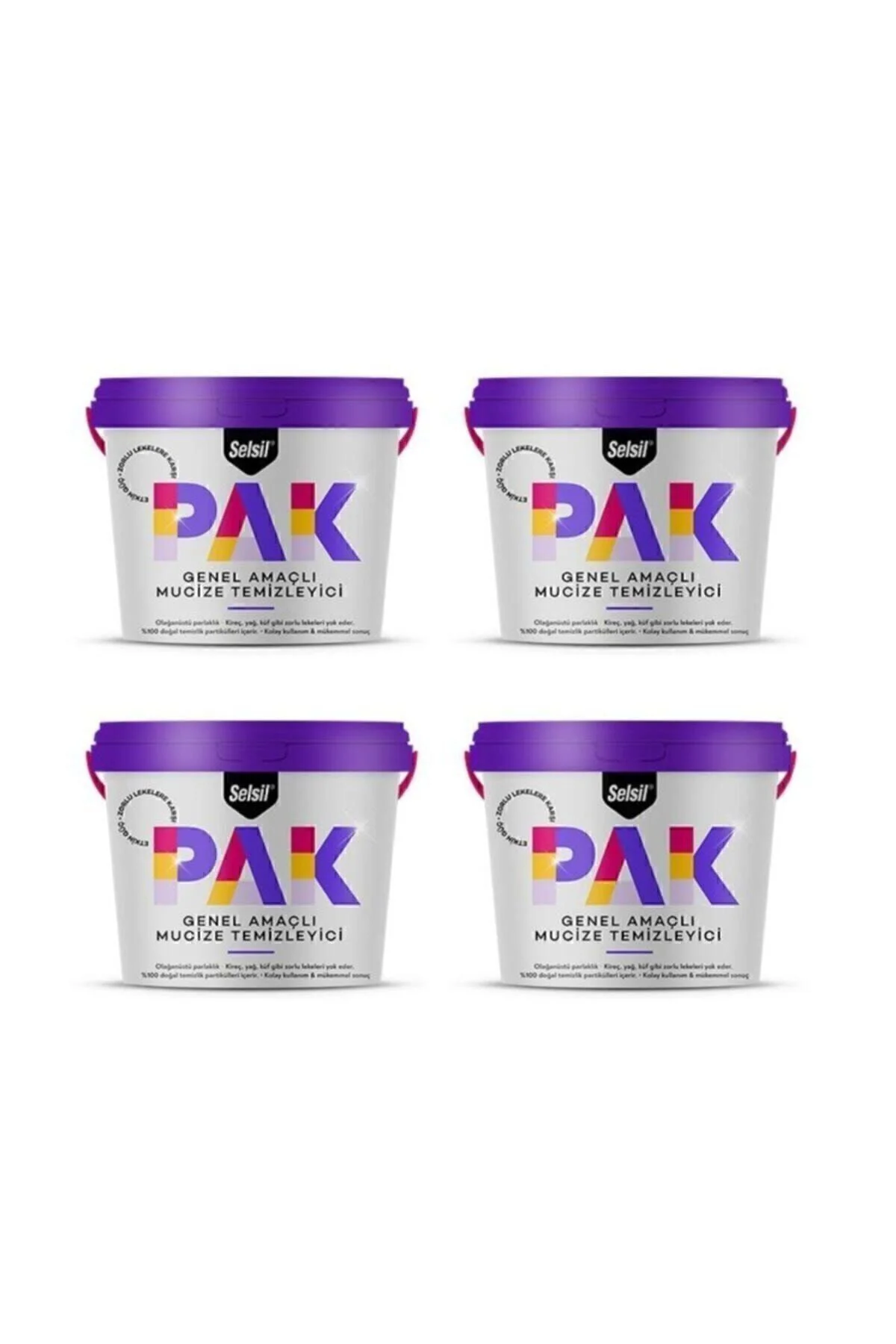 Pak Genel Amaçlı Mucize Temizleyici 500 Gr X 4 Adet