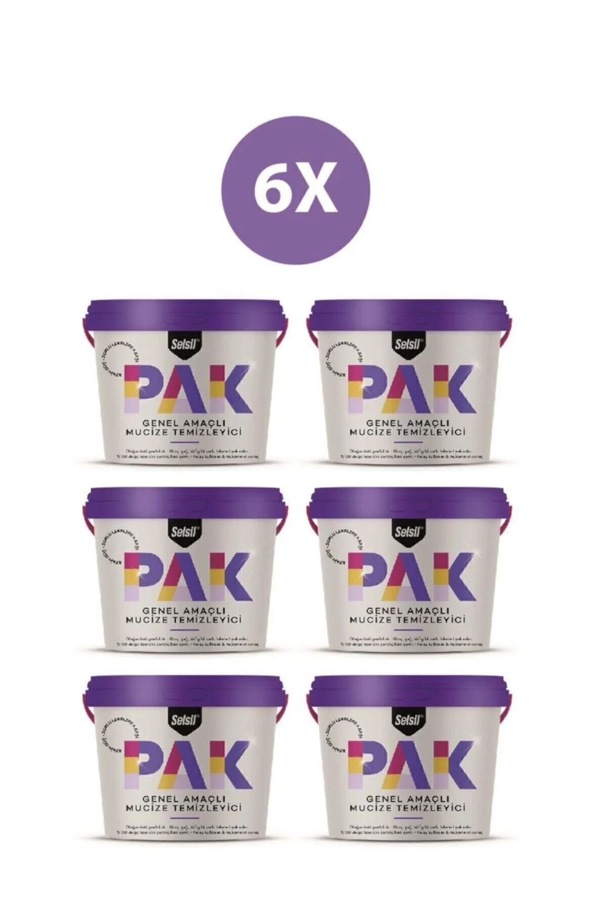 Pak Genel Amaçlı Mucize Temizleyici 6'lı 500 Gr Pak Genel Amaçlı Mucize Temizleyici 6'lı 500 Gr
