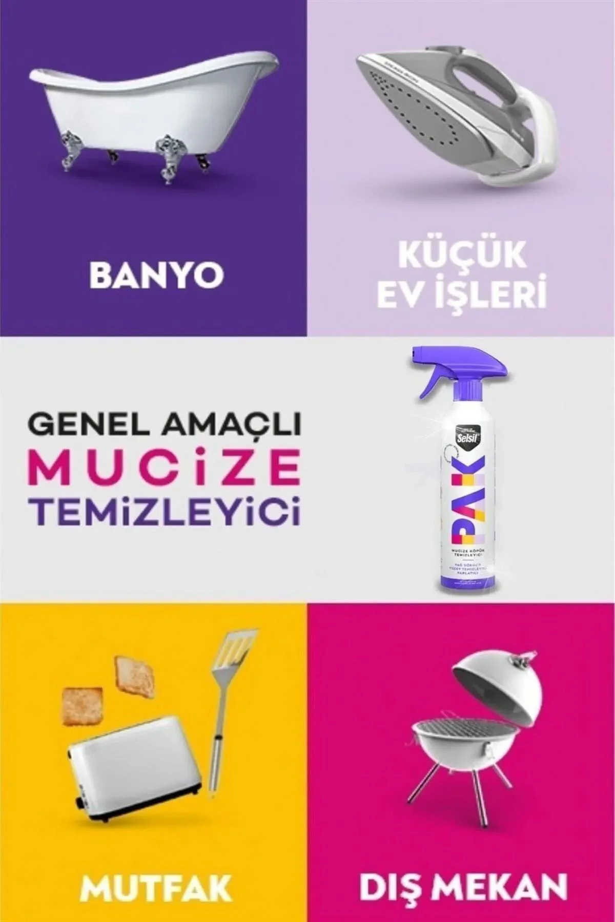 Pak Sprey Mucize Temizleyici 500 ml Pak Sprey Mucize Temizleyici 500 ml