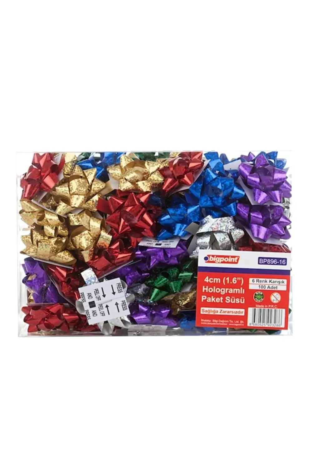 Paket Süsü Hologram 4cm 100'lü