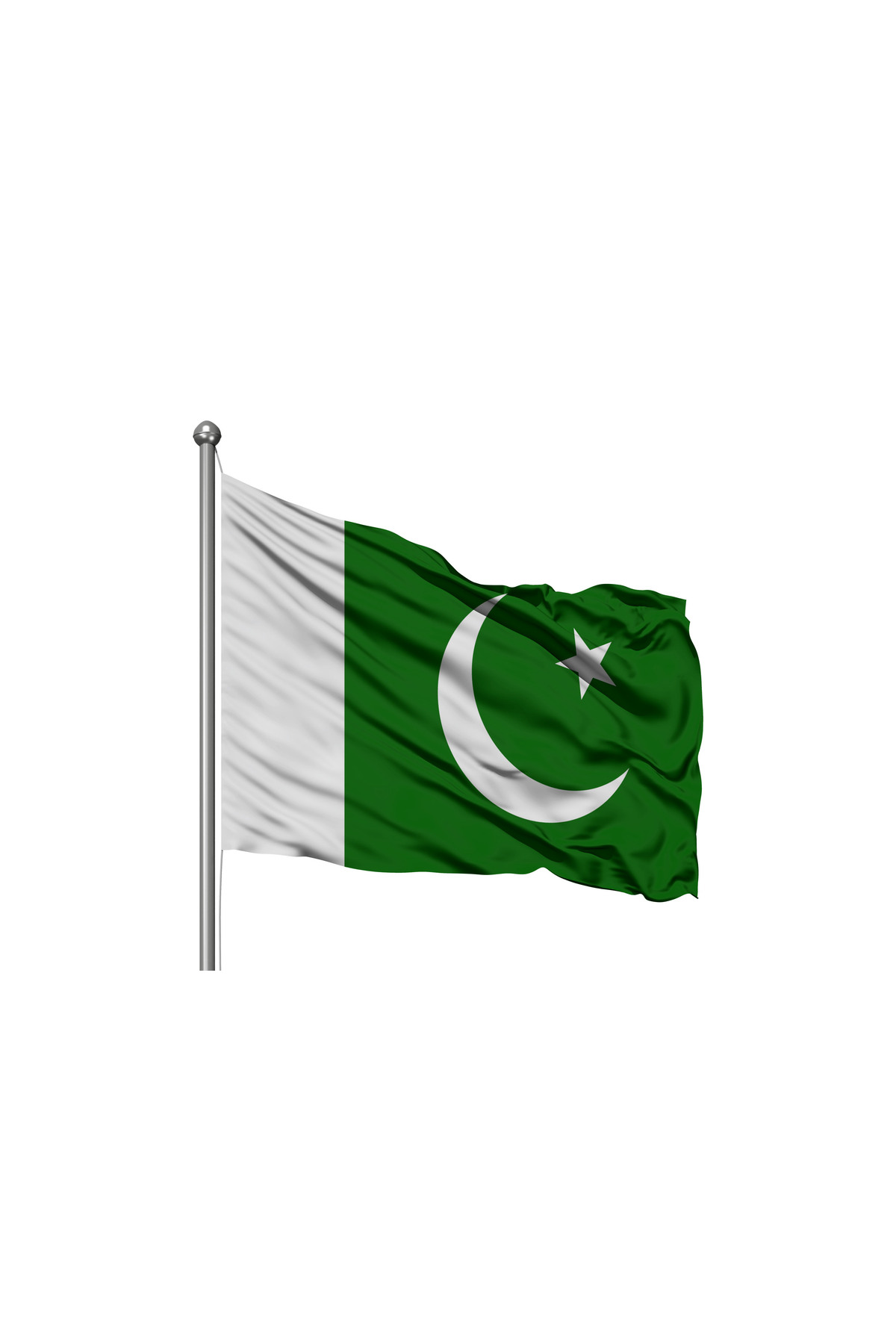 Pakistan Devleti Bayrağı - Premium Raşel Kumaş 200x300cm