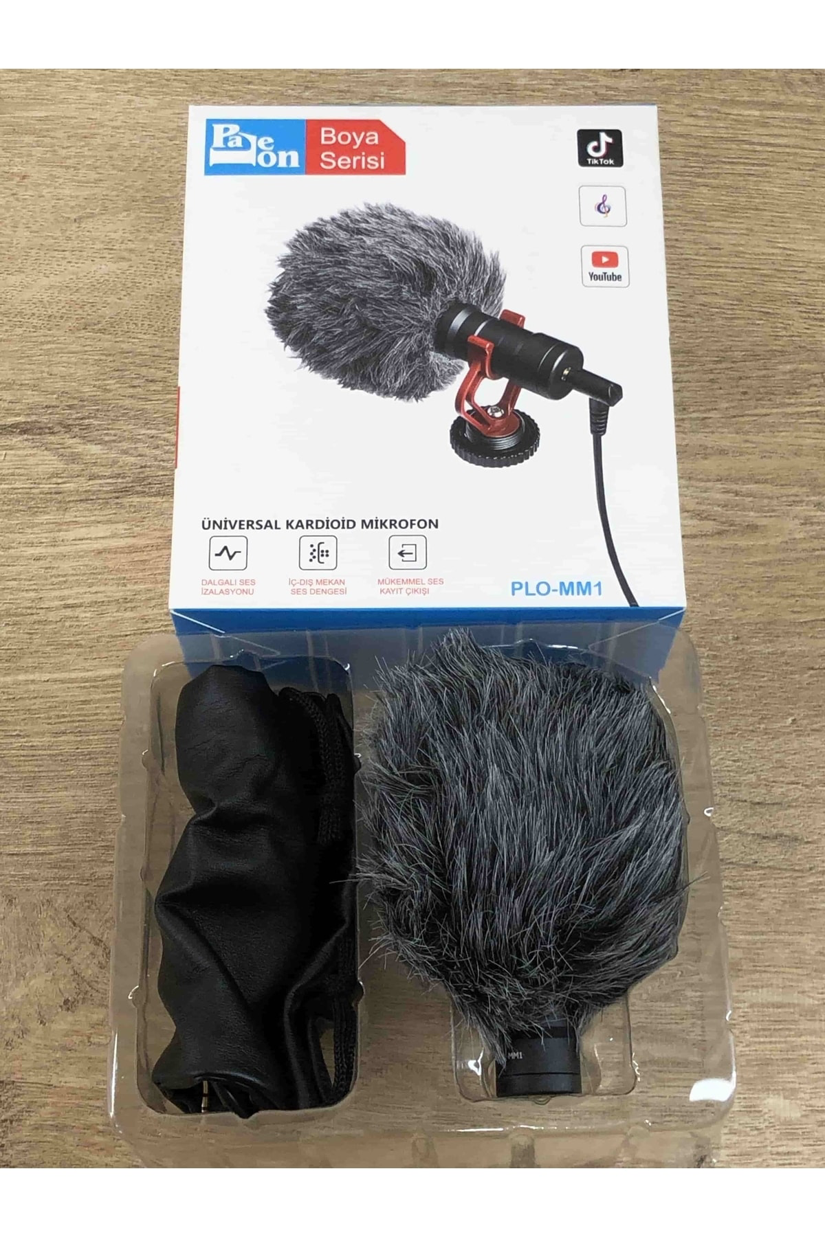 Paleon Kamera Için Consender Mikrofon Çift Kablolu Youtube Tiktok