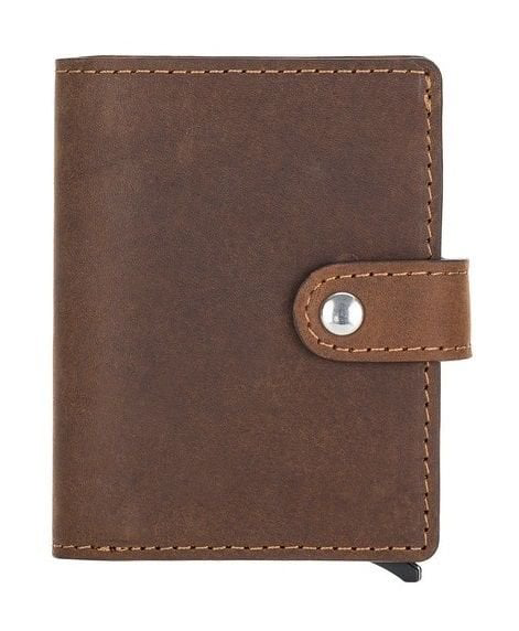 Palermo Deri Cüzdan Kartlık Mekanizmalı G2 Kahve