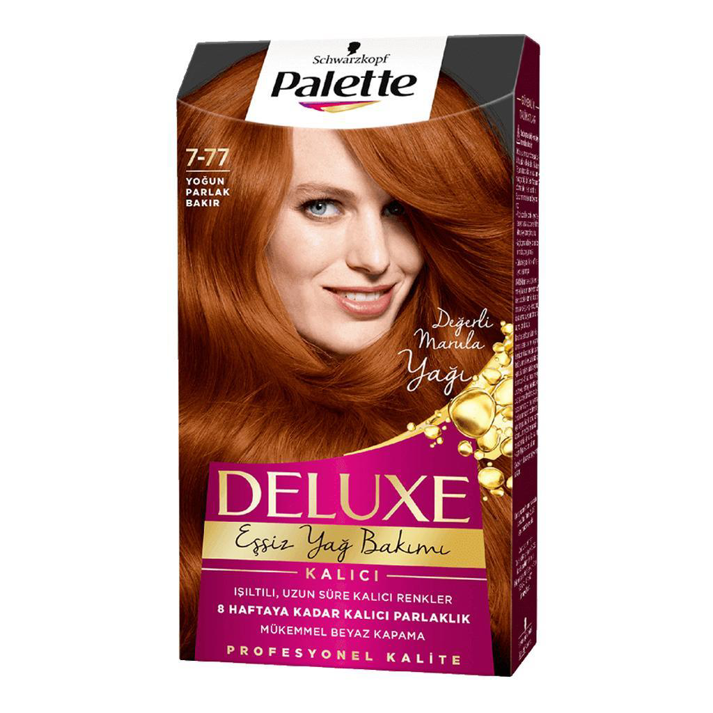 Palette Saç Boyası 7.77 Yoğun Parlak Bakır Palette Saç Boyası 7.77 Yoğun Parlak Bakır