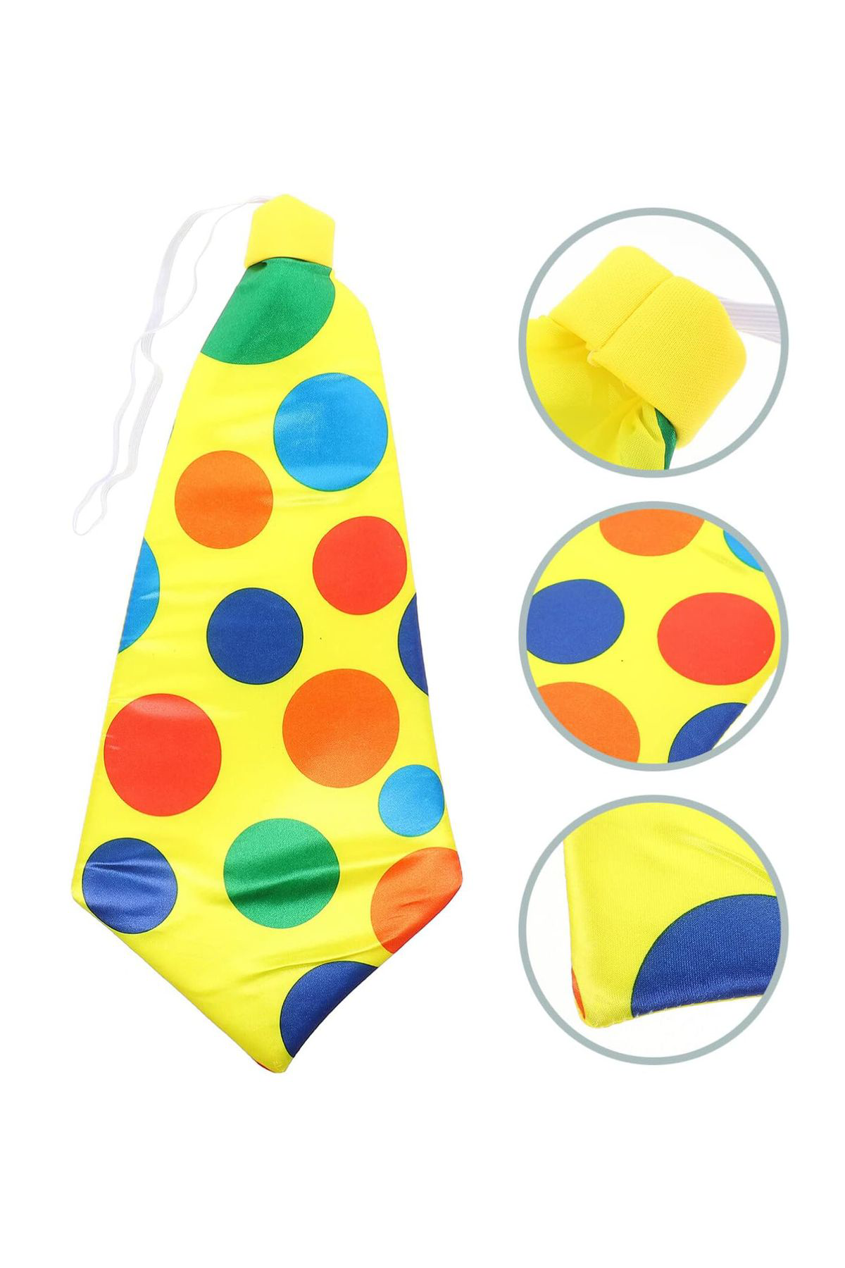 Ok Aksesuar Palyaço Kravatı Lastikli Geniş Kesim 17X37 Cm (5060) Ok Aksesuar Palyaço Kravatı Lastikli Geniş Kesim 17X37 Cm (5060)