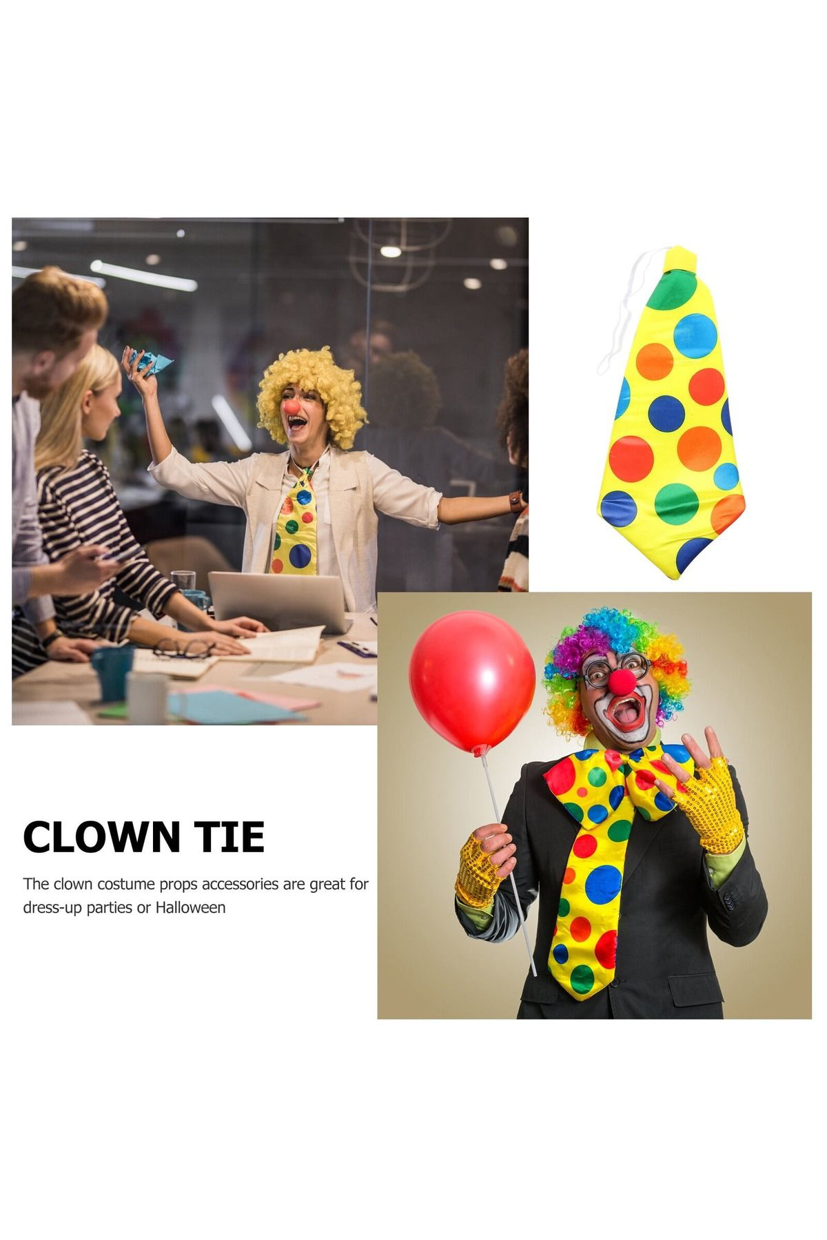 Ok Aksesuar Palyaço Kravatı Lastikli Geniş Kesim 17X37 Cm (5060) Ok Aksesuar Palyaço Kravatı Lastikli Geniş Kesim 17X37 Cm (5060)